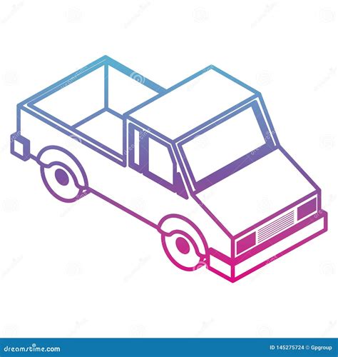 Icono Isom Trico De Van Vehicle Ilustraci N Del Vector Ilustraci N De