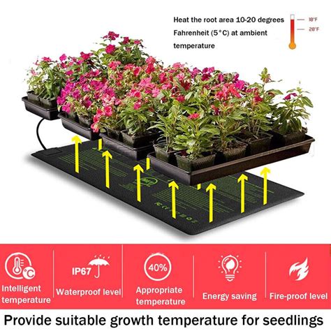 Seedling Heat Mat Plant Heating Germination Seed Cloning Warm 25x50cm Au Plug Ebay