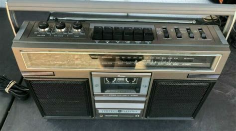 Vintage 80s General Electric Boombox Ge 3 5252 A Radio Cassette Ghetto Blaster For Sale Online