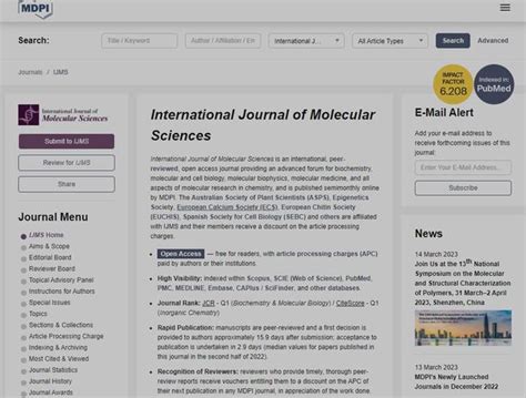 Int J Mol Sci Impact Factor What Are The Districts Imedia