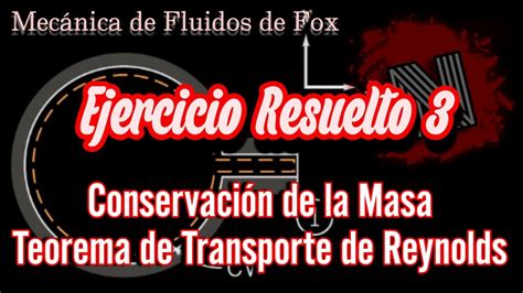 Ejercicio 3 Conservación de la Masa Teorema de Transporte de