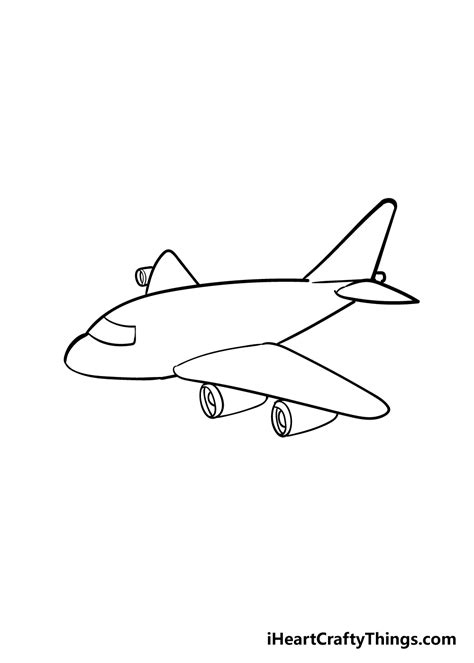 How To Draw A Simple Airplane Aaret