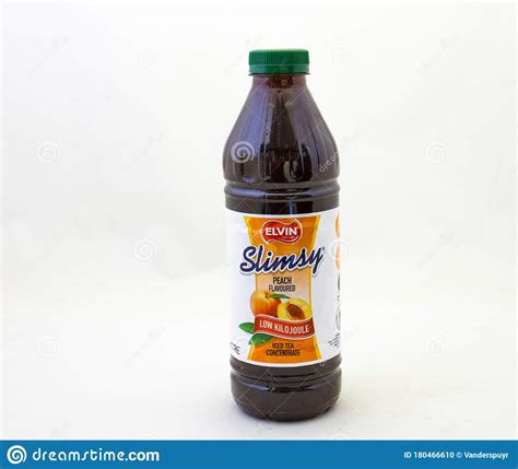 Slimsy Iced Tea Concentrate Isolated Editorial Image Image Of