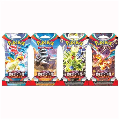 Pokemon Scarlet Violet Obsidian Flames Sleeved Booster Pack Cards