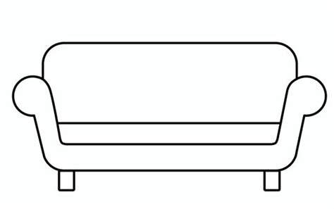 Sofa Clipart Easy Sketch