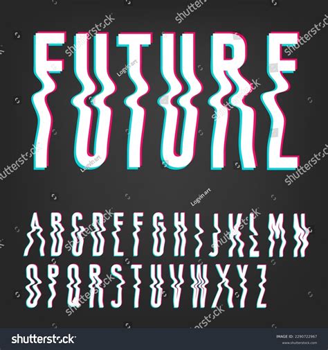 Modern Wavy Font Glitch Effect Trendy Stock Vector (Royalty Free) 2290722967 | Shutterstock