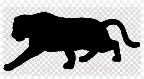 Jaguar Black Png Clipart Black Panther Cougar Jaguar - Silhouette ...