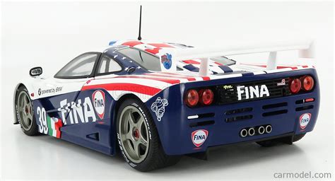 Solido 1804103 Scale 1 18 Mclaren F1 Gtr 6 1l V12 Fina Team Bigazzi Srl N 39 24h Le Mans 1996