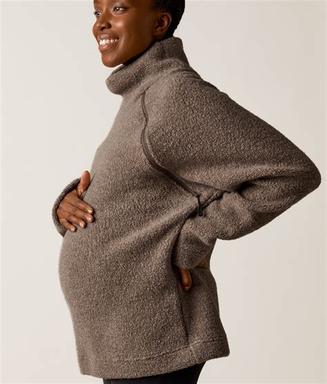 BOOB Wool Pile Sweater I Resirkulert Ull Brown Grey Melange Colorwool No