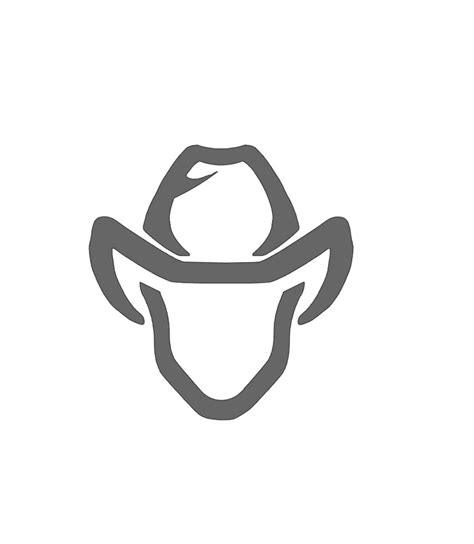 Cowboy Hat Decal Cowboy Decal Western Decal Rancher Etsy