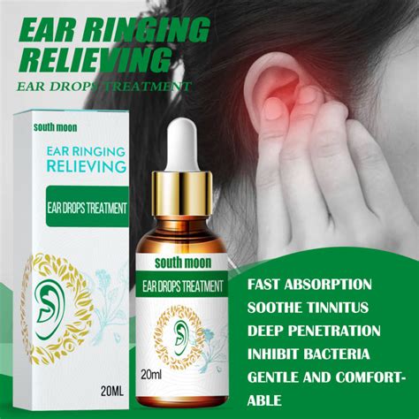 South Moon 20ml Ear Ringing Relieveing Ear Drops Treatment Ear Fluid