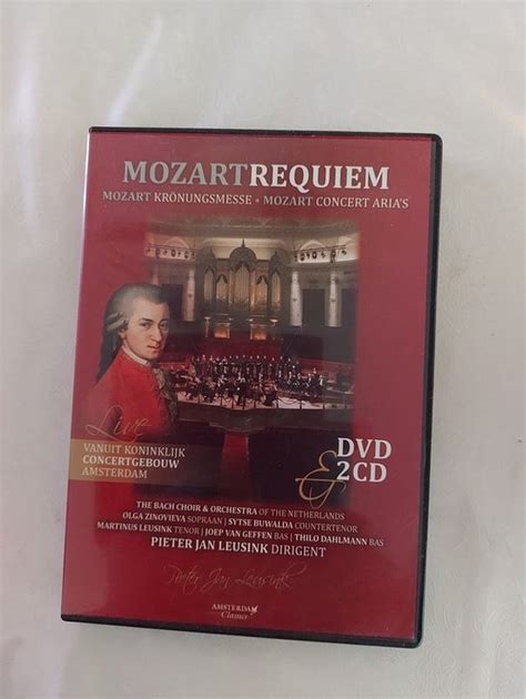 Mozart Requiem Dvd Pieter Jan Leusink The Bach Choir Orchestra