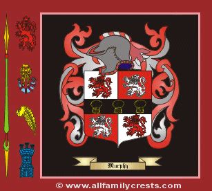 Murphy family crest and meaning of the coat of arms for the surname ...