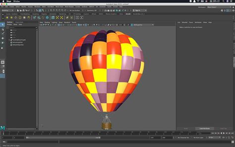 Hot Air Balloon D Model Ma Fbx Obj Free D