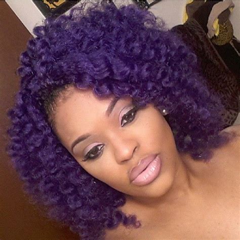 Dark Purple Crochet Braids Hair Colors Ideas Curly Crochet Hair Styles Crochet Braids