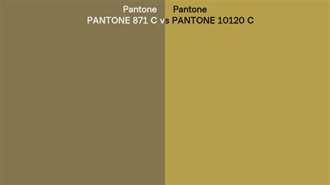 Pantone 871 C Vs PANTONE 10120 C Side By Side Comparison