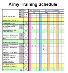 Training Schedule Template | Free Word Templates