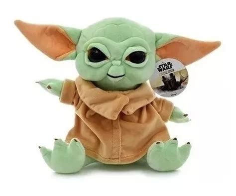 Peluche Baby Yoda Star Wars Verde Claro Y Naranja Oscuro Meses Sin