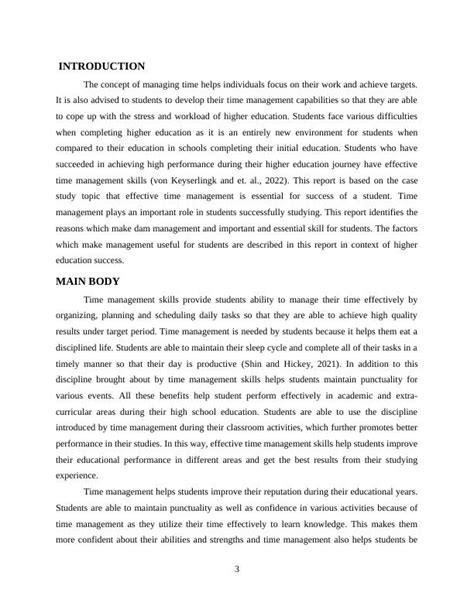 Importance of Time Management for Students in Higher Education