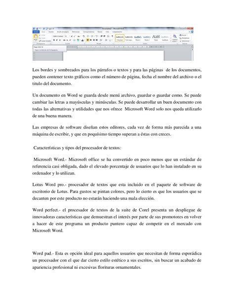 Ensayo Sobre Microsoft Word