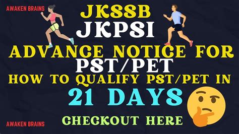 Jkssb Advance Notice For Jkpsi Pst Pet Only Days Left