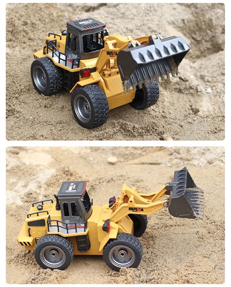 Rc Rtr Huina Ch Metal Bulldozer Front Loader Engineering Car