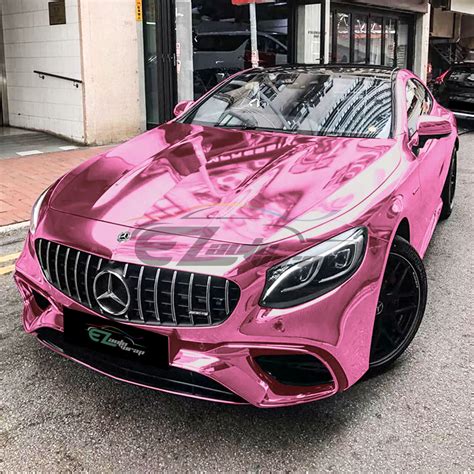 3ftx5ft Supercast Chrome Pink Car Vinyl Wrap Easy Stretch Sticker Sheet