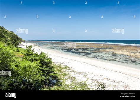 Aerial View Of Pantai Pandawa Beach On Bali Island In Indonesia Stock