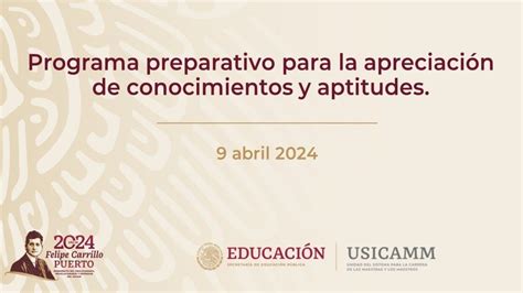 Programa Preparativo Para La Apreciaci N De Conocimientos Y Aptitudes