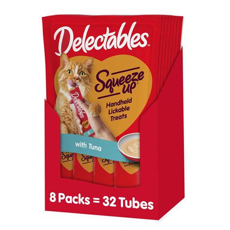 Hartz Delectables Squeeze Up Tuna Flavor Lickable Wet Cat Treats