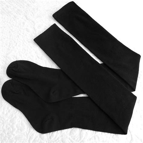 Plus Size Girls Ladies Women Thigh High Over The Knee Socks Extra Long