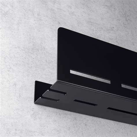 bathroom floating shelf   modern bathroom design metal black wall