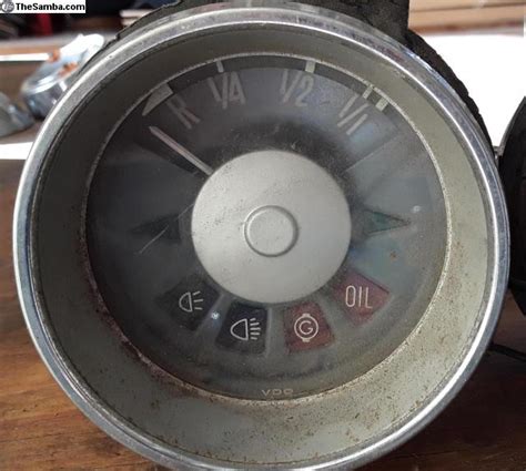 TheSamba VW Classifieds VDO Type 3 Fuel Gauge Warning Lights