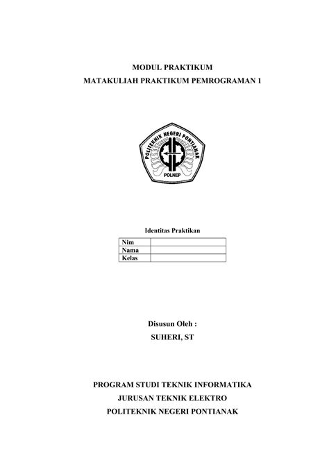 Modul Praktikum Bahasa Pemrograman Pascal To Mahasiswa Ab PDF