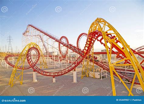 Roller Coaster loop stock image. Image of roller, amusement - 45449907