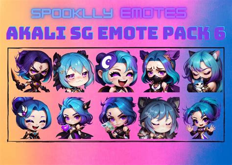 Akali Star Guardian Emotes For Twitch Discord Gaming Lol League Of