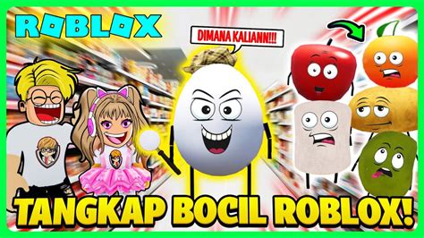 Momen Lucu Bang Cupu Jadi Telur Kumis Tangkap Semua Bocil Roblox