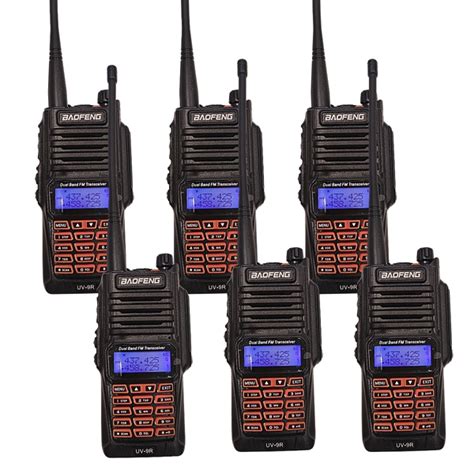 Kit Radio Comunicador Walk Talk Baofeng Uv R Longo Alcance Dual Band