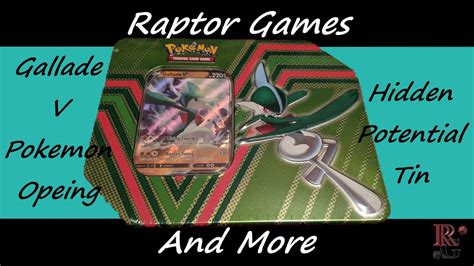 Gallade V Hidden Potential Tin Pokemon Pack Youtube