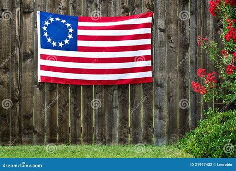 13 Star American Flag The Betsy Ross Flag Stock Photo Image Of White