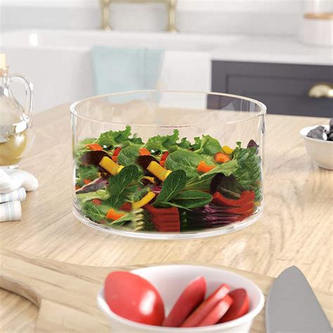 Leraze Large Glass Trifle Salad Bowl