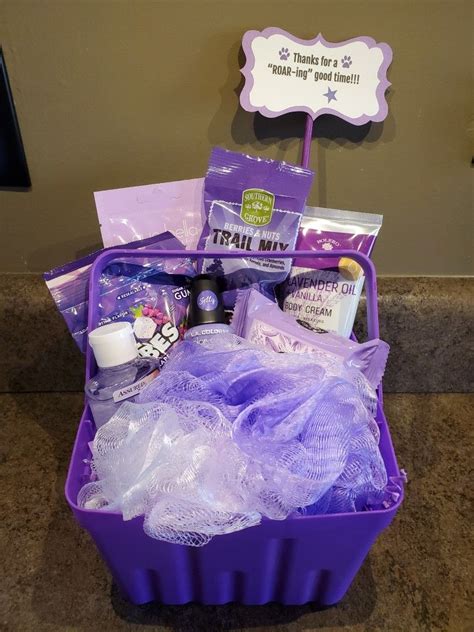 Purple Themed Gift Basket For Roar Directors Th Birthday Gifts Bff