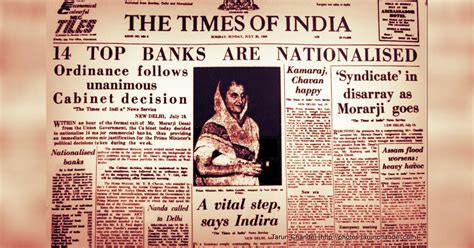 Bank Nationalisation Fifty Years Ago India Nationalised 14 Private