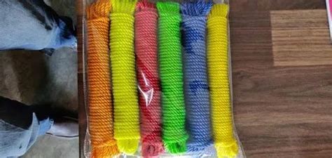 Multicolor PVC Nylon Rope Length 50 100 M Reel Diameter 1 10 Mm At