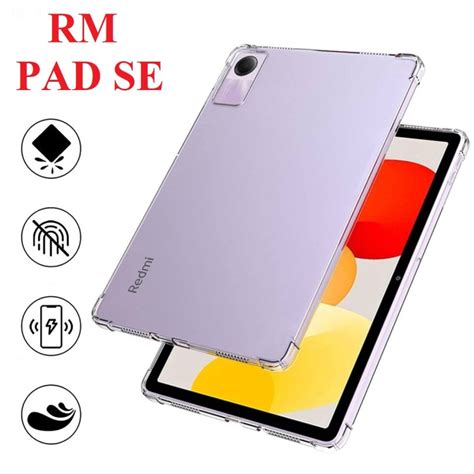 Ốp Lưng Máy Tính Bảng Xiaomi Redmi Pad SE Dẻo Trong Chống Sốc Có Gù Bảo