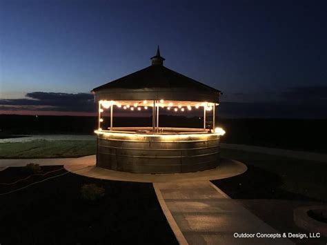 Grain Bin Bar! A stunning outdoor living space completed by Outdoor Concepts and Design, LLC ...