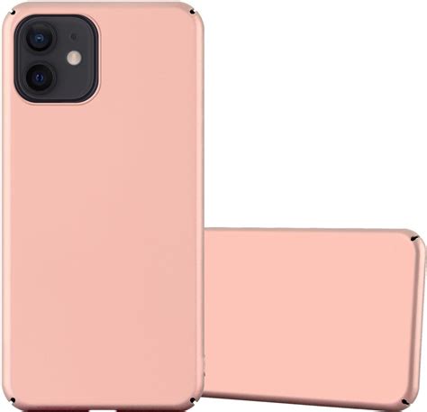 Cadorabo Hoesje Voor Apple IPhone 12 MINI In METAAL ROSE GOUD Hard