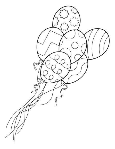 Balloon Coloring Pages Balloon Coloring Pages Printable Coloring Home