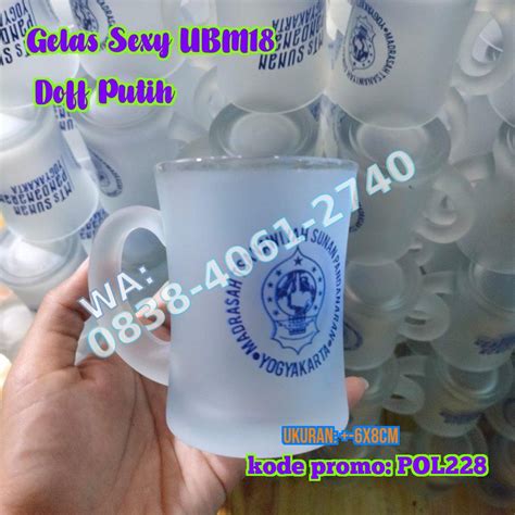 Jual Souvenir Gelas Gagang Lurus Kemasan Sarung Tileu Free Sablon Nama