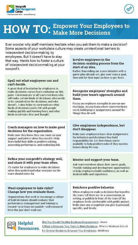 How To Empower Your Employees To Make More Decisions Nonprofit Risk